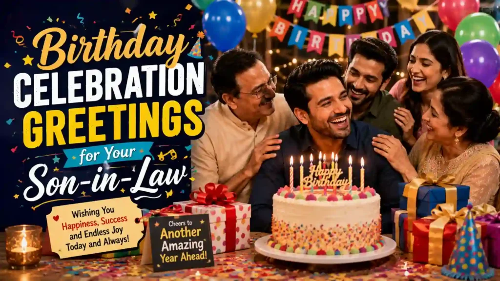 Birthday Celebration Greetings for Your Son-in-Law
