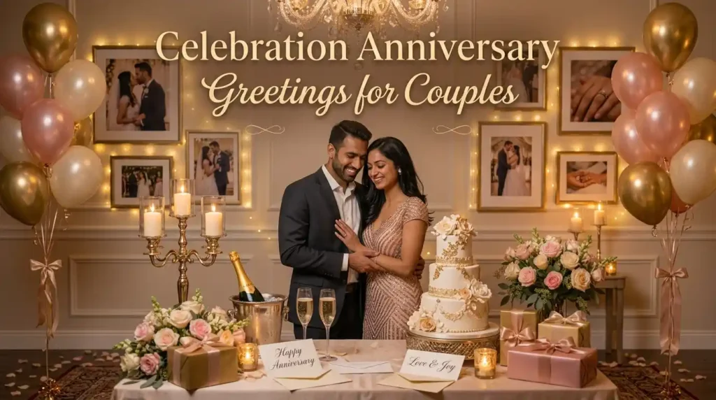 Celebration Anniversary Greetings for Couples