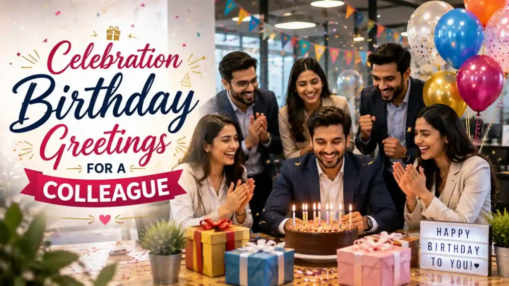 Celebration Birthday Greetings for a Colleague