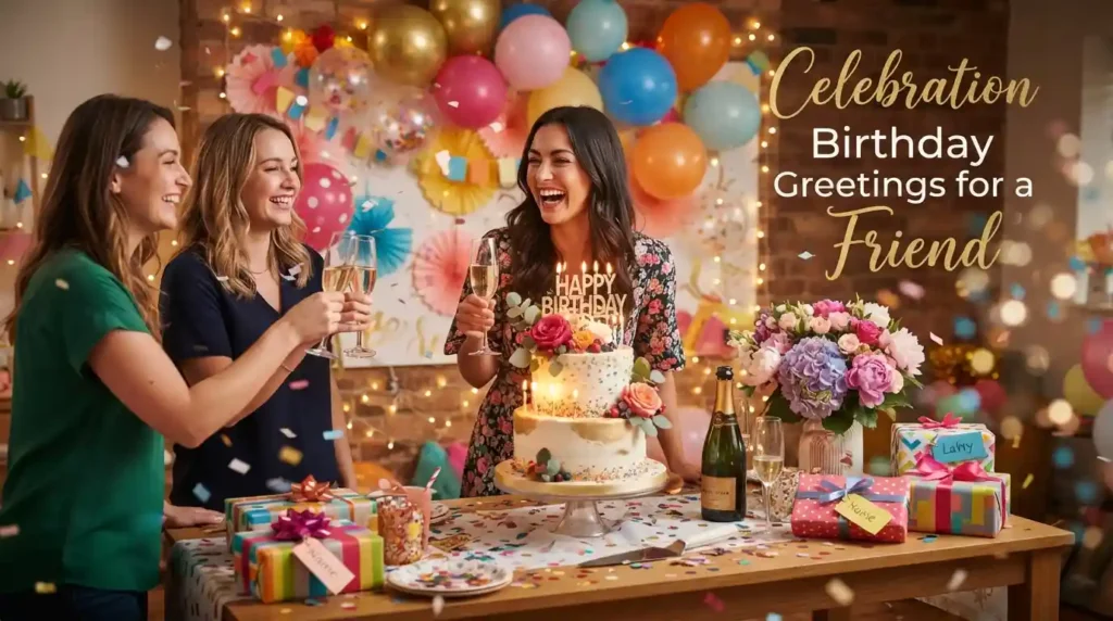 Celebration Birthday Greetings for a Friend