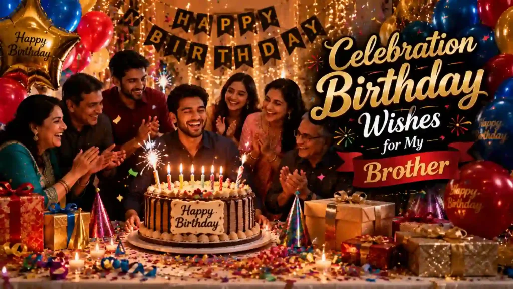 Celebration Birthday Wishes for My Brother
