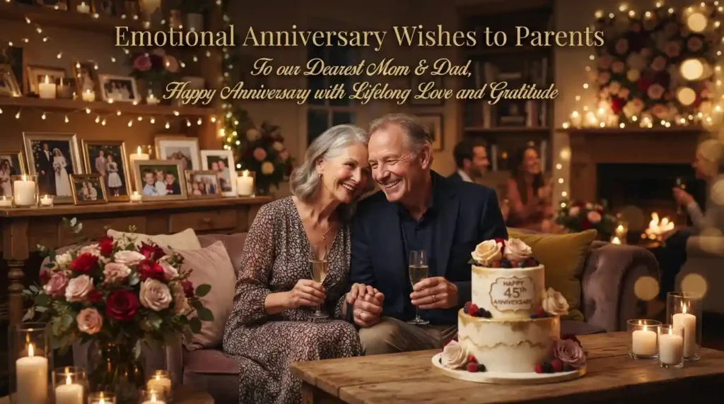 Emotional Anniversary Wishes to Parents