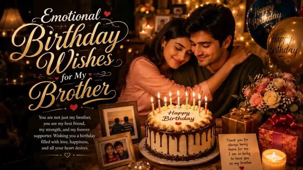 Emotional Birthday Wishes for My Brother