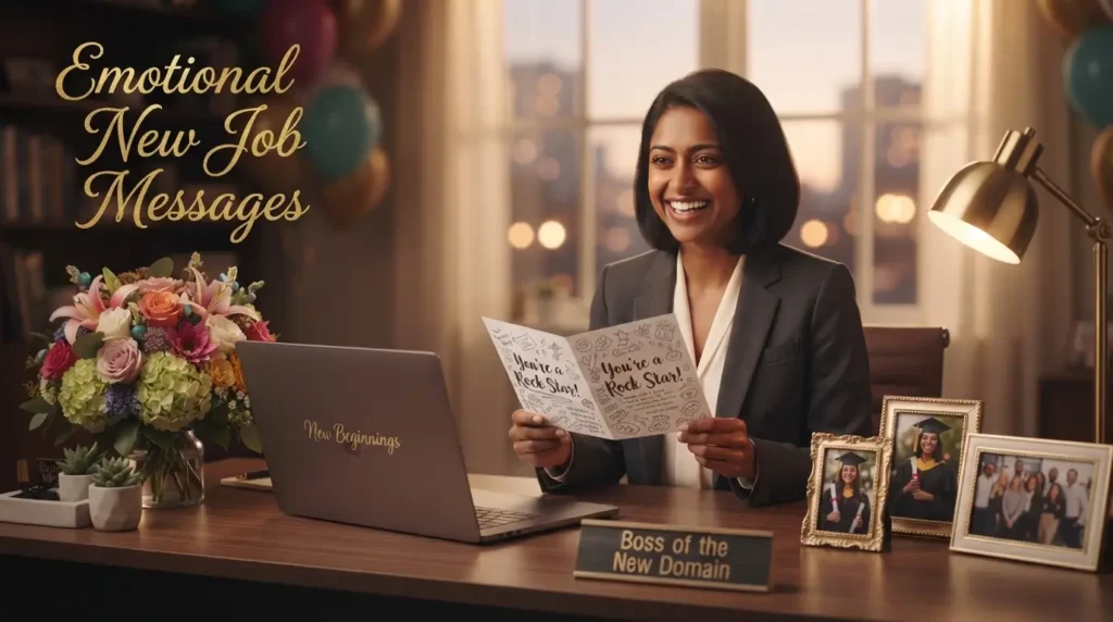 Emotional New Job Messages