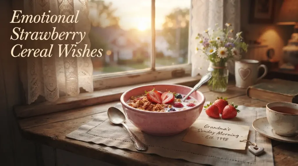 Emotional Strawberry Cereal Wishes