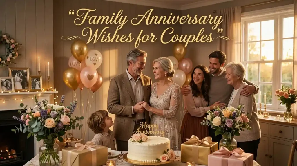Family Anniversary Wishes for Couples