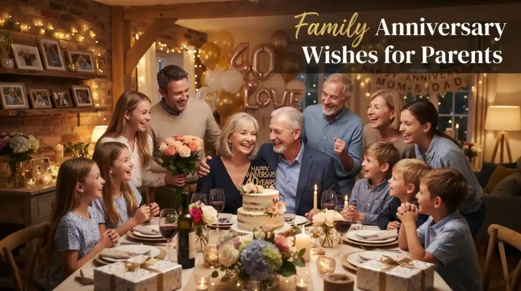 Family Anniversary Wishes for Parents