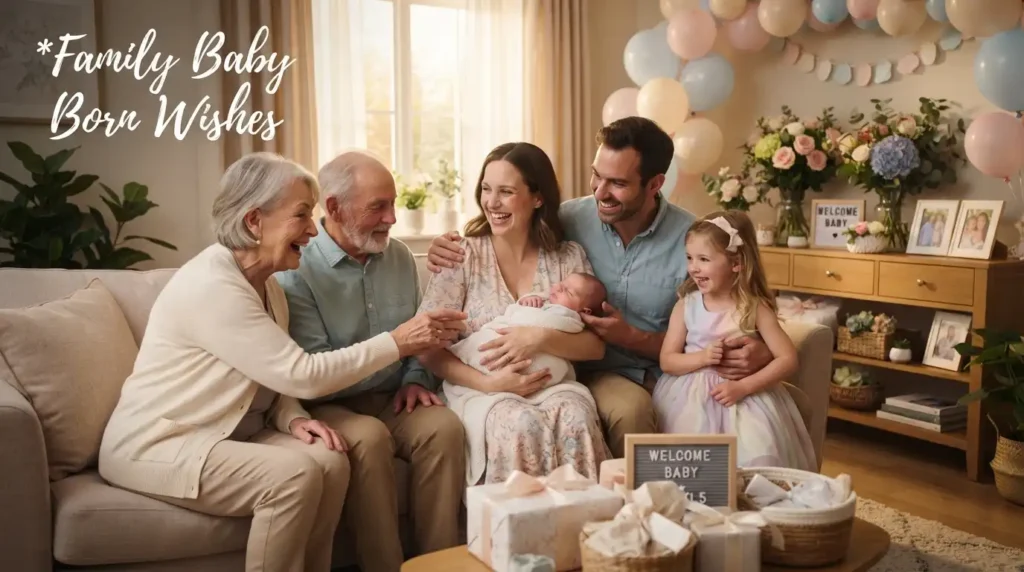 Family Baby Born Wishes