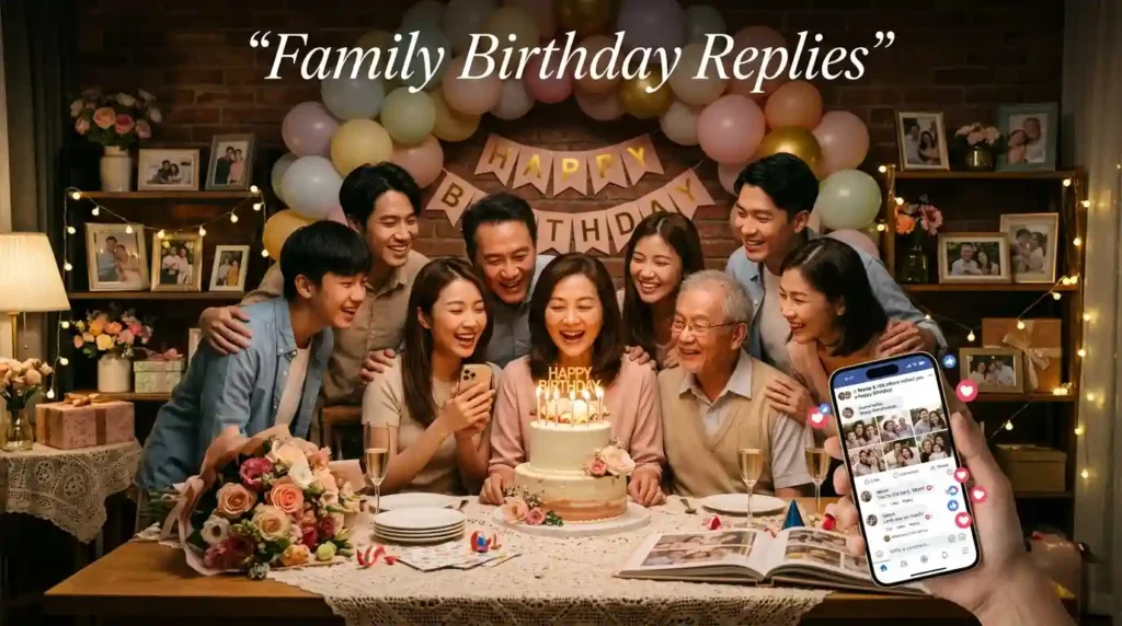 Family Birthday Replies