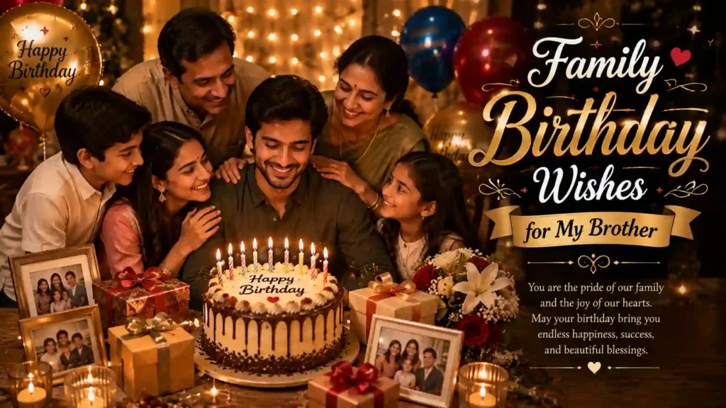 Family Birthday Wishes for My Brother