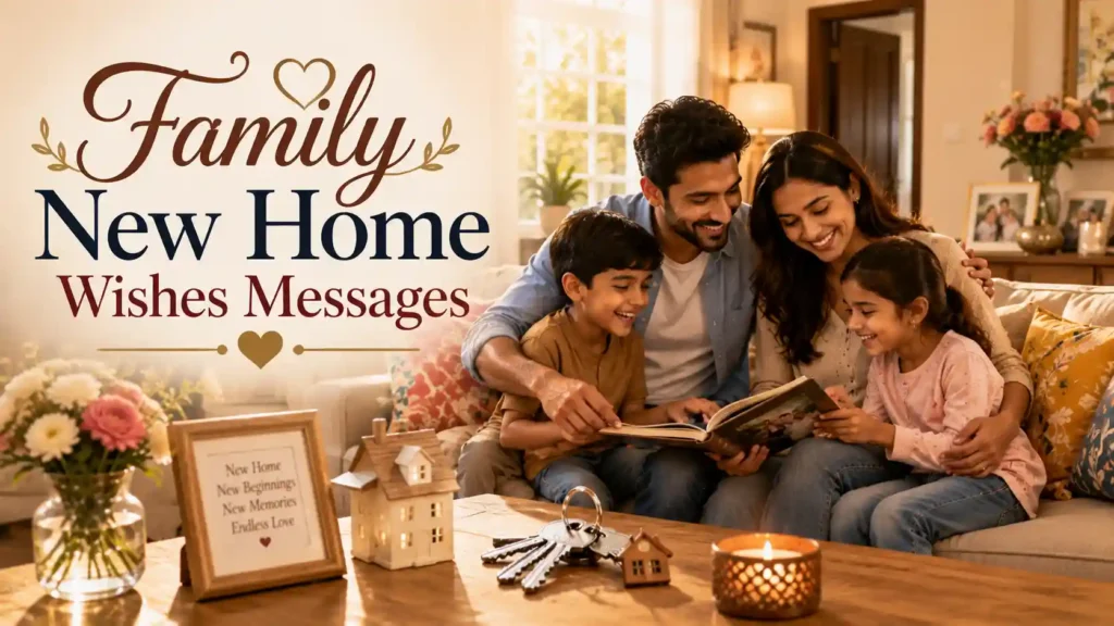 Family New Home Wishes Messages