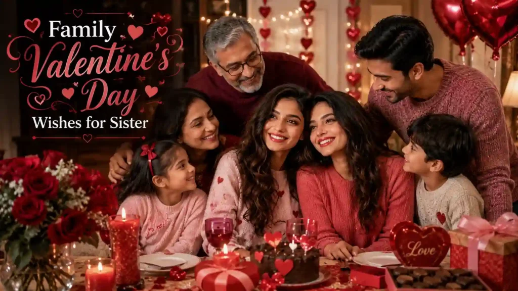 Family Valentine’s Day Wishes for Sister