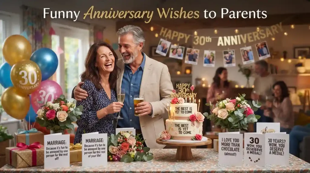 Funny Anniversary Wishes to Parents
