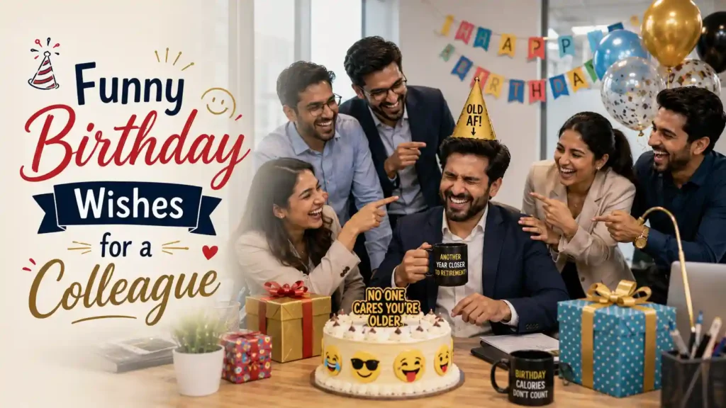 Funny Birthday Wishes for a Colleague