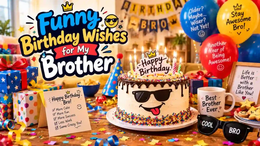 Funny Birthday Wishes for My Brother