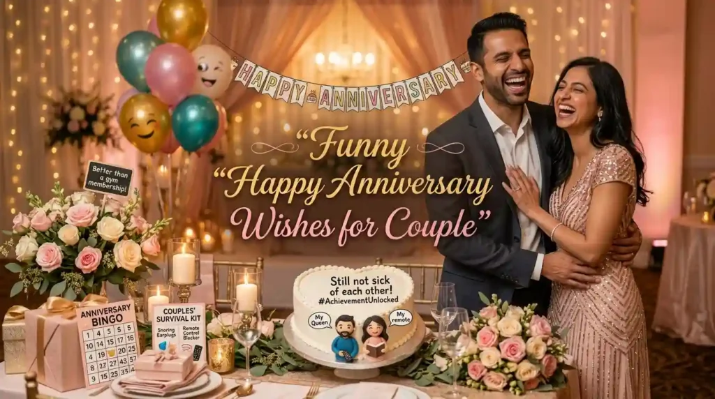 Funny Happy Anniversary Wishes for Couple