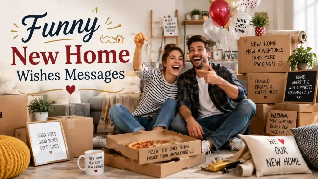 Funny New Home Wishes Messages