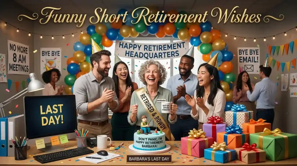 Funny Short Retirement Wishes