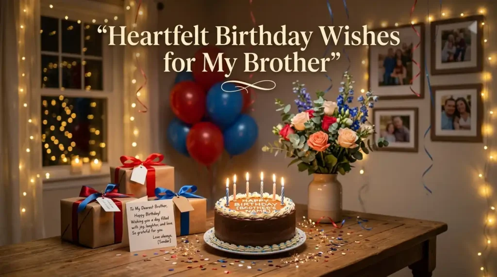 Heartfelt Birthday Wishes for My Brother