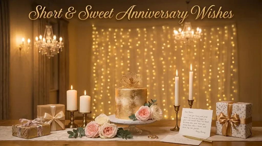 Short & Sweet Anniversary Wishes