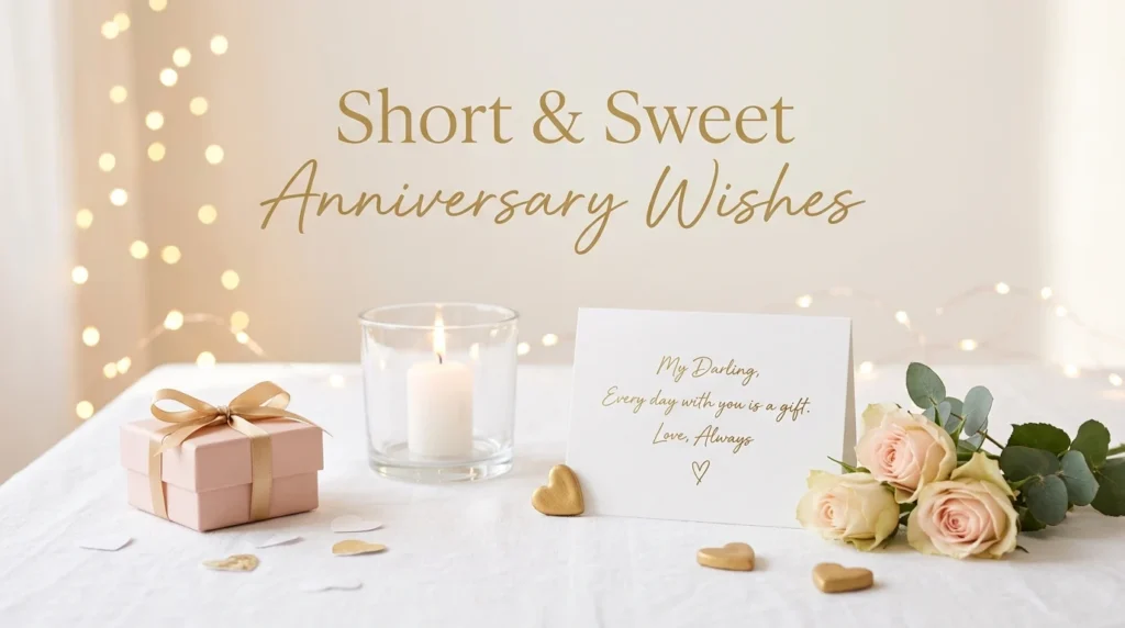 Short & Sweet Anniversary Wishes