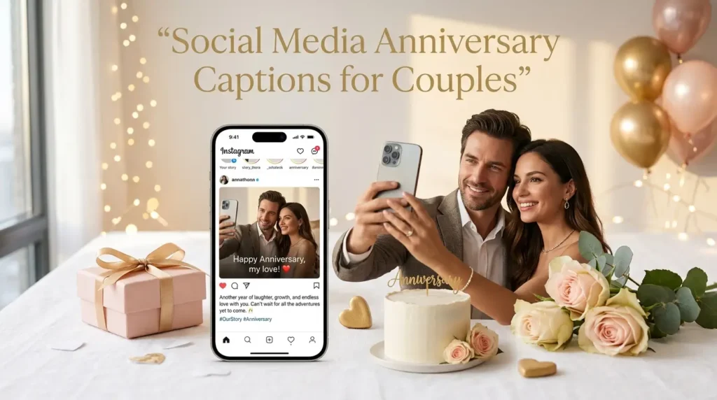 Social Media Anniversary Captions for Couples