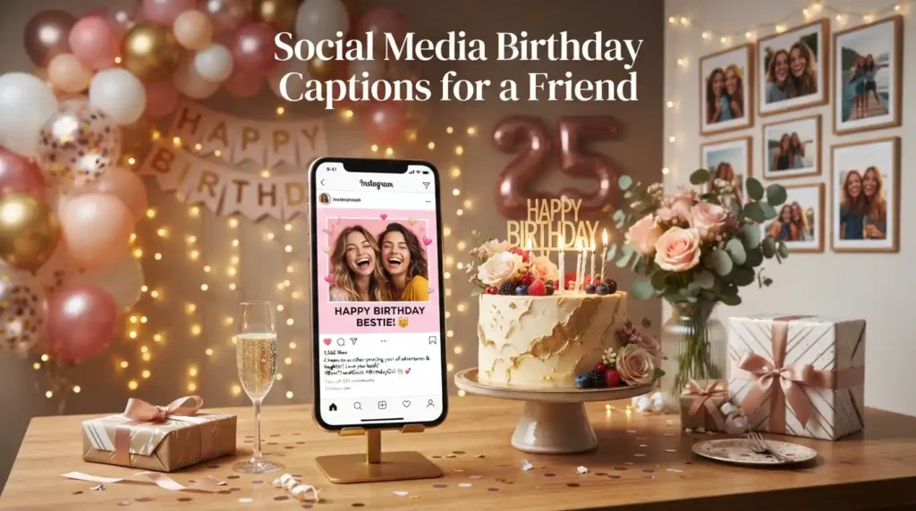 Social Media Birthday Captions for a Friend