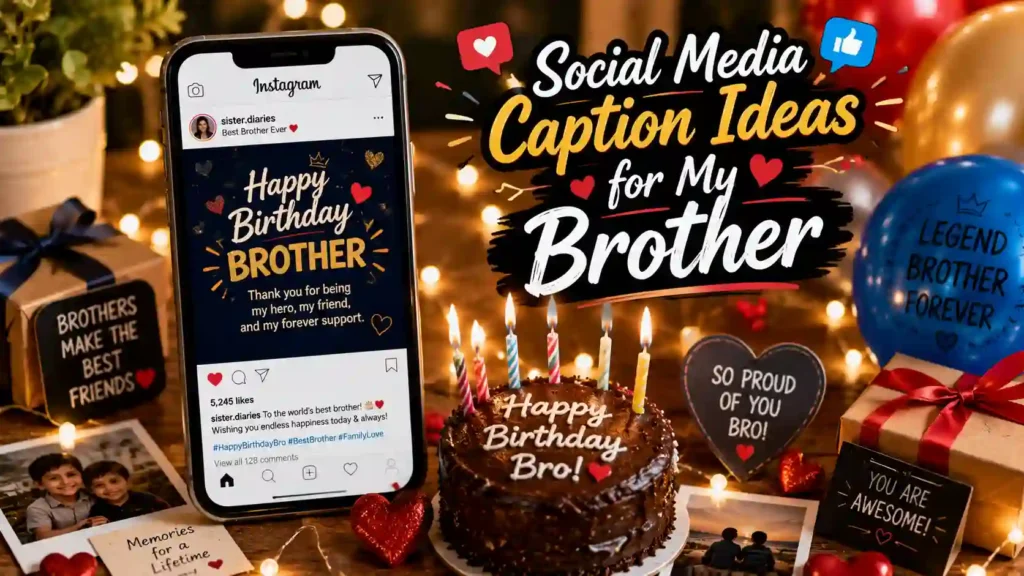 Social Media Caption Ideas for My Brother