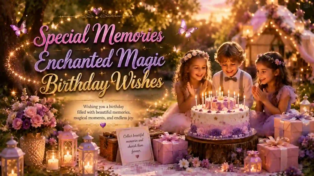 Special Memories Enchanted Magic Birthday Wishes