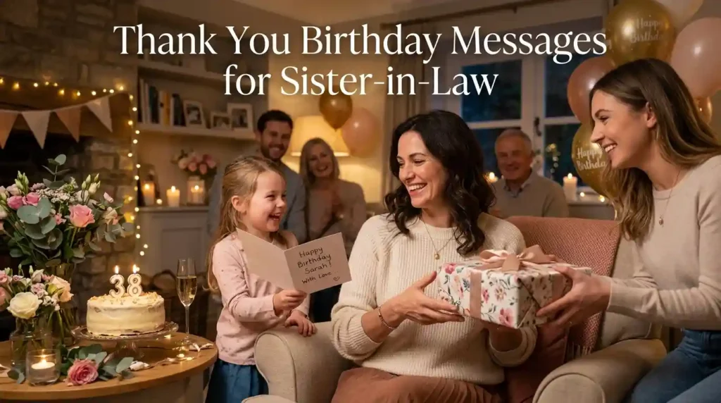 Thank You Birthday Messages for Sister-in-Law
