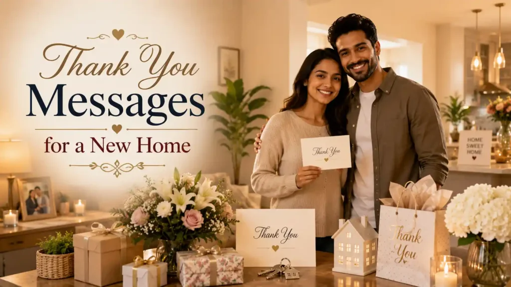 Thank You Messages for a New Home