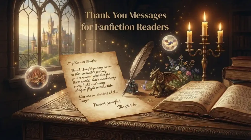 Thank You Messages for Fanfiction Readers