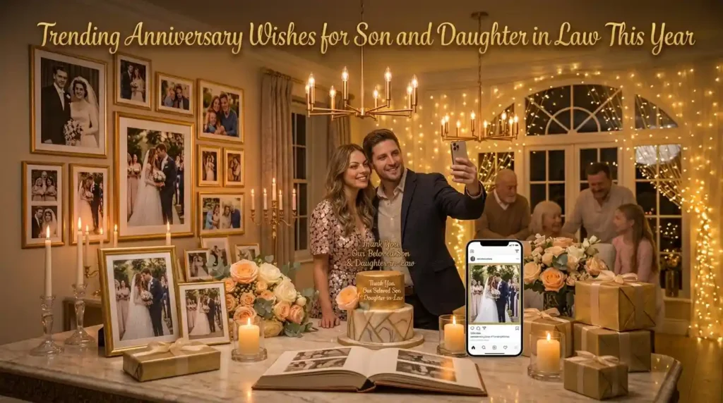 Trending Anniversary Wishes for Son and Daughter in Law This Year