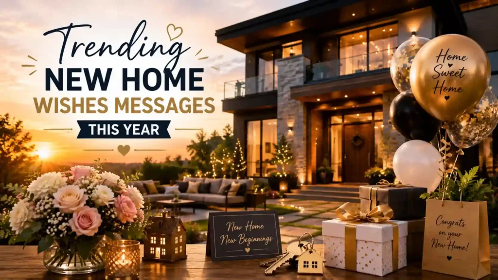 Trending New Home Wishes Messages This Year