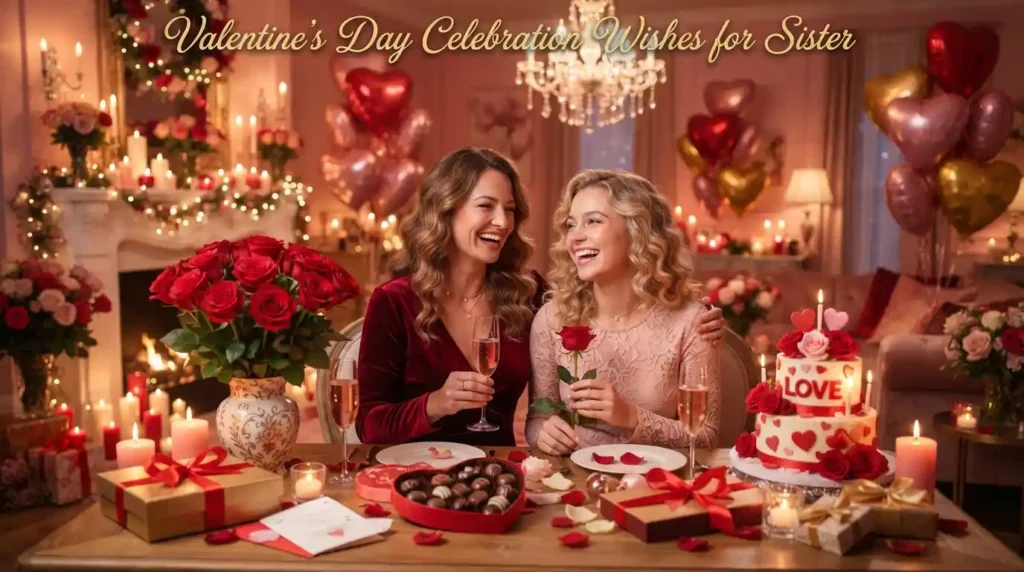 Valentine’s Day Celebration Wishes for Sister