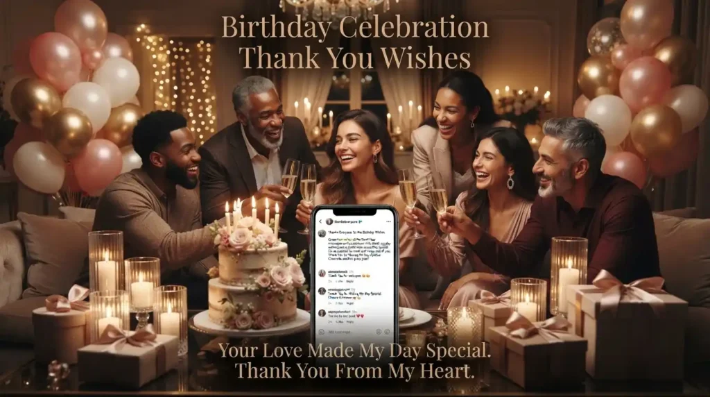 Birthday Celebration Thank You Wishes