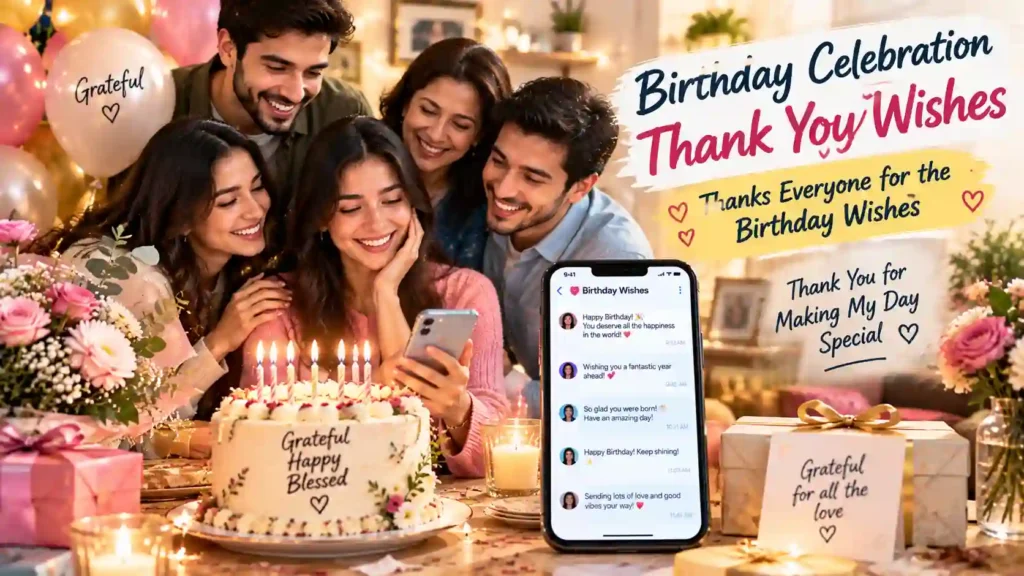 Birthday Celebration Thank You Wishes