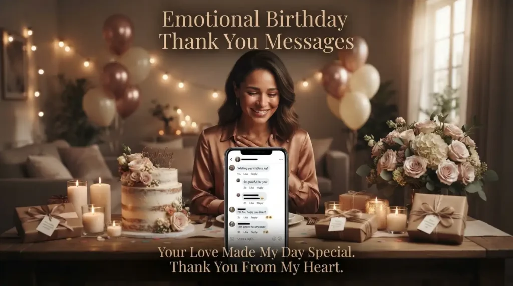 Emotional Birthday Thank You Messages