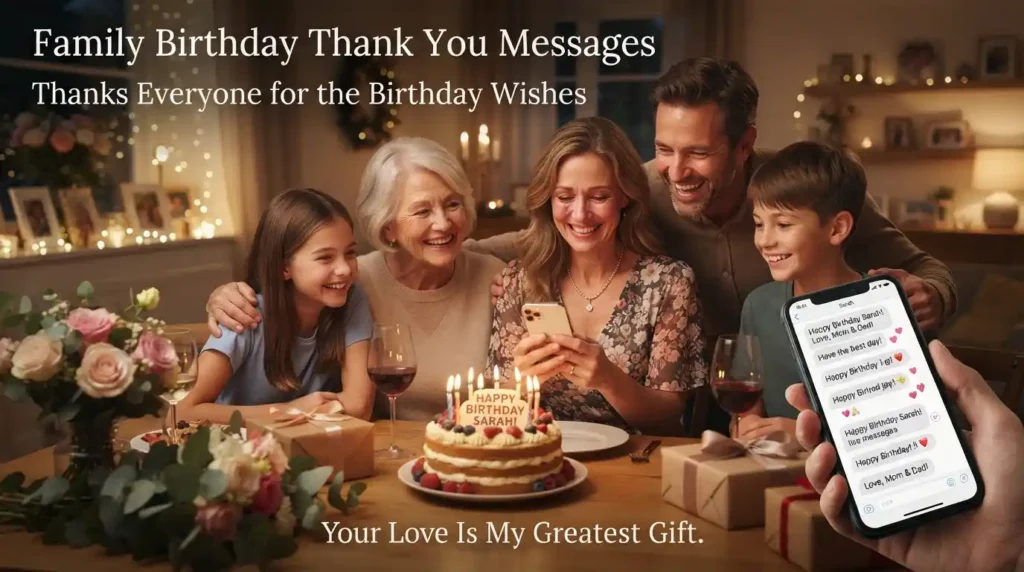 Family Birthday Thank You Messages