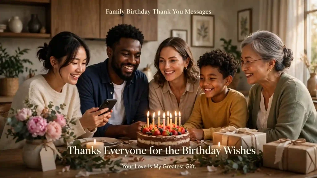 Family Birthday Thank You Messages