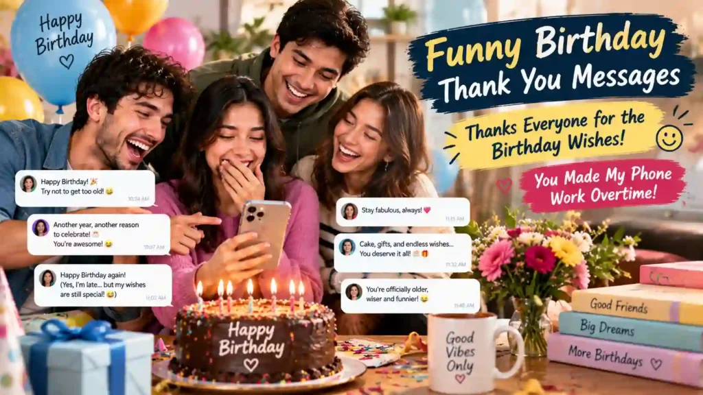 Funny Birthday Thank You Messages