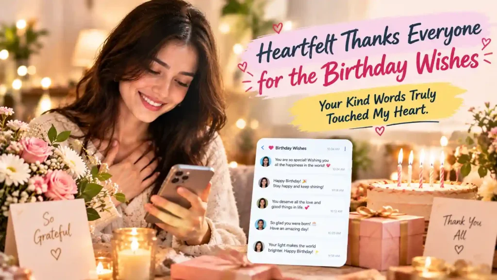 Heartfelt Thanks Everyone for the Birthday Wishes