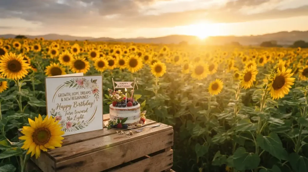 Inspirational Sunflower Birthday Wishes