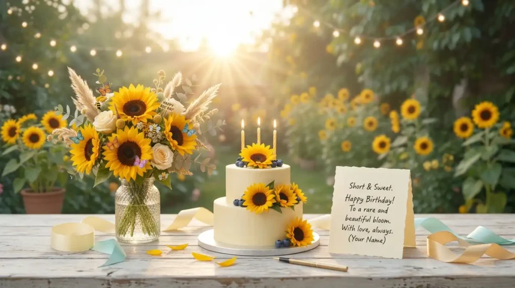 Short & Sweet Sunflower Wishes