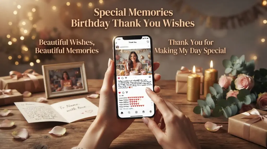 Special Memories Birthday Thank You Wishes