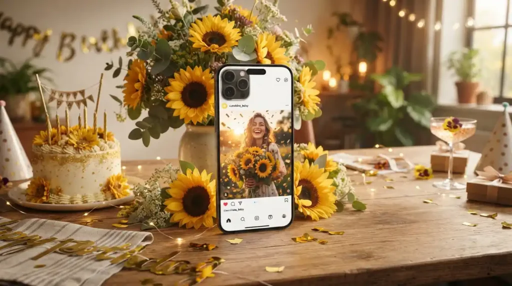 Sunflower Birthday Captions