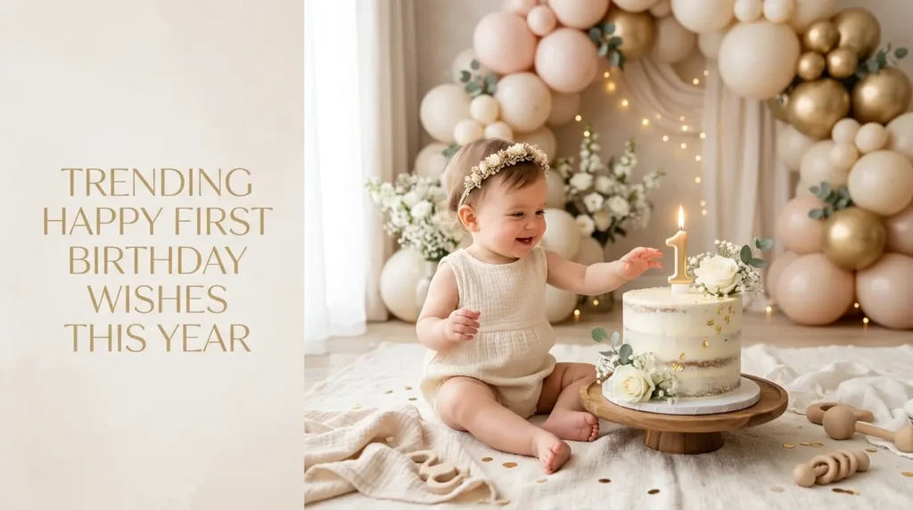 Trending Happy First Birthday Wishes This Year