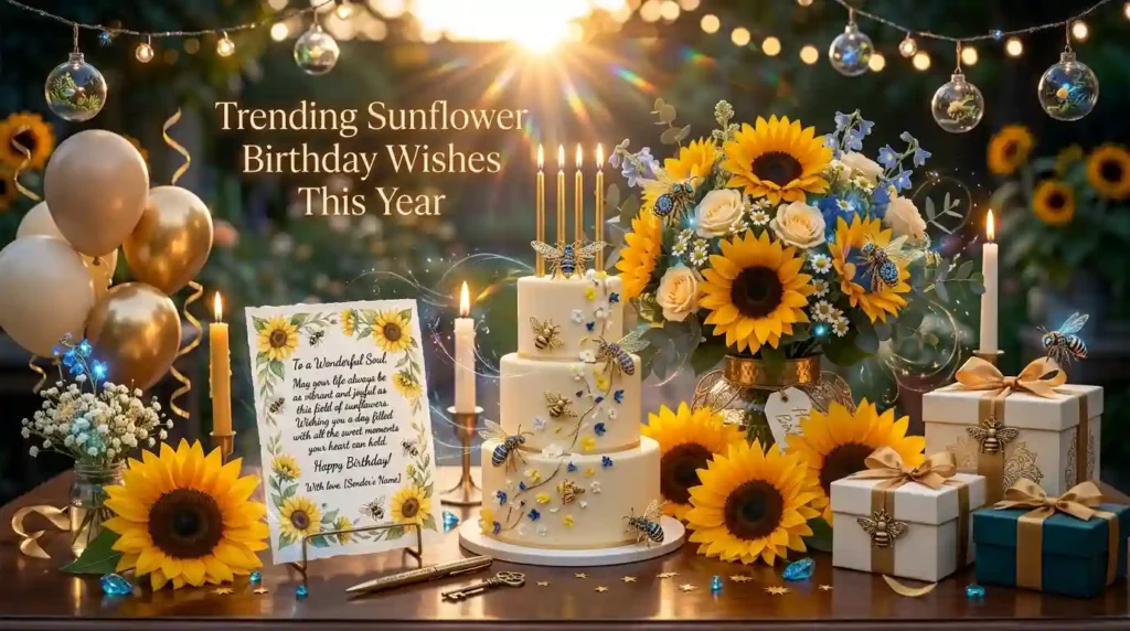 Trending Sunflower Birthday Wishes This Year