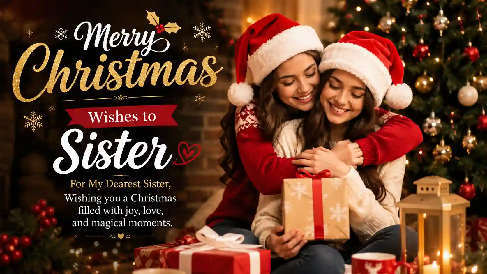 Merry Christmas Wishes to Sister