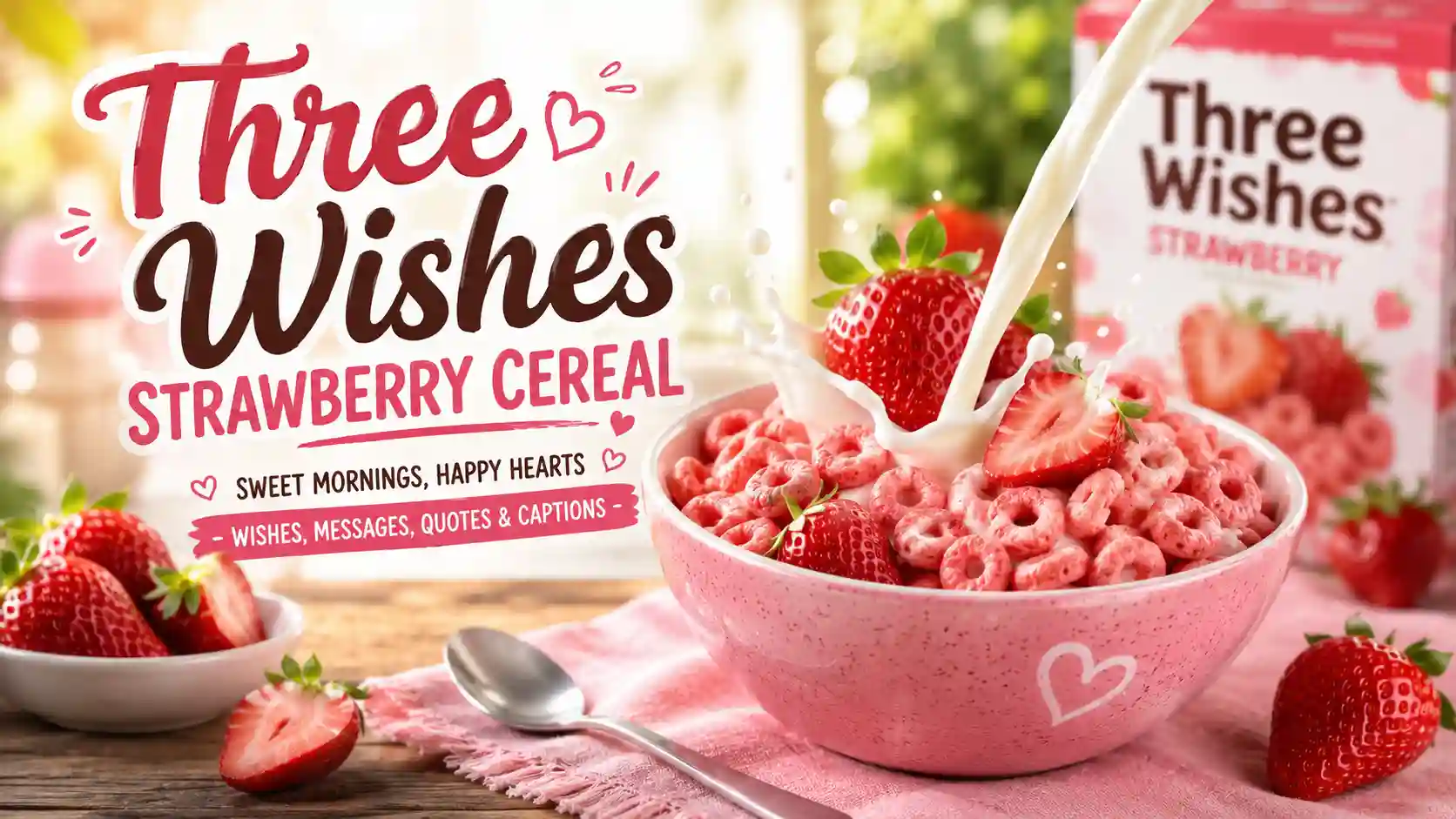 Three Wishes Strawberry Cereal